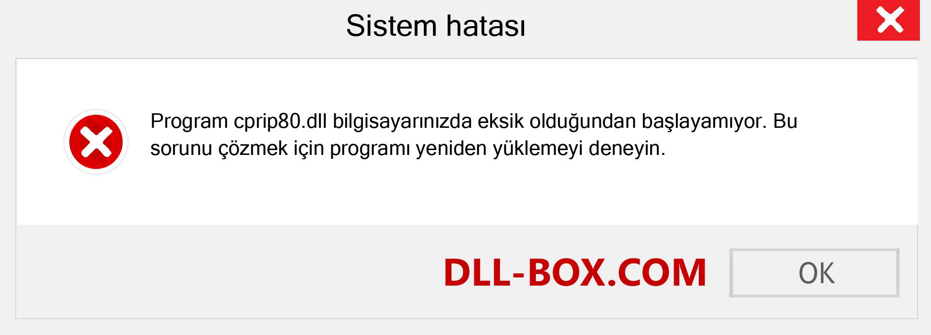 cprip80.dll dosyası eksik mi? Windows 7, 8, 10 için İndirin - Windows'ta cprip80 dll Eksik Hatasını Düzeltin, fotoğraflar, resimler